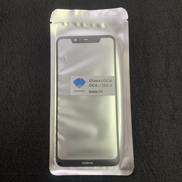 Kính liền keo Nokia X5/ 5.1 Plus ĐEN