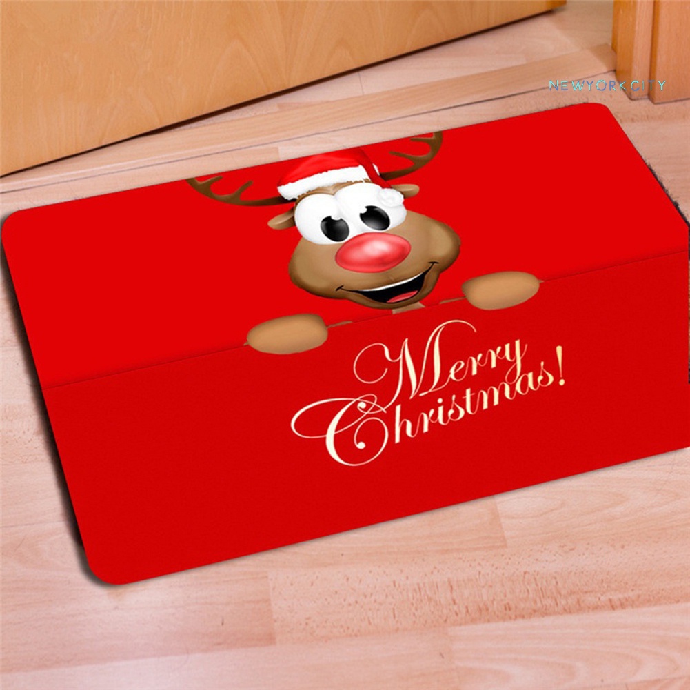 Thảm lót cửa chùi chân Chống Trượt Họa Tiết Giáng Sinh 40 x 60cm