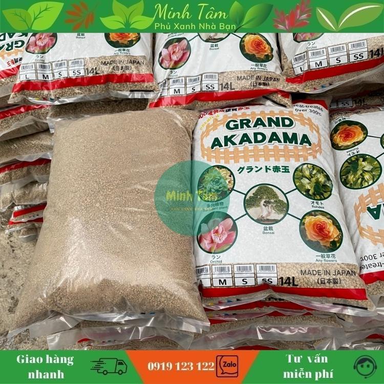Đất Akadama bao 14 lít size SS-S-M -L