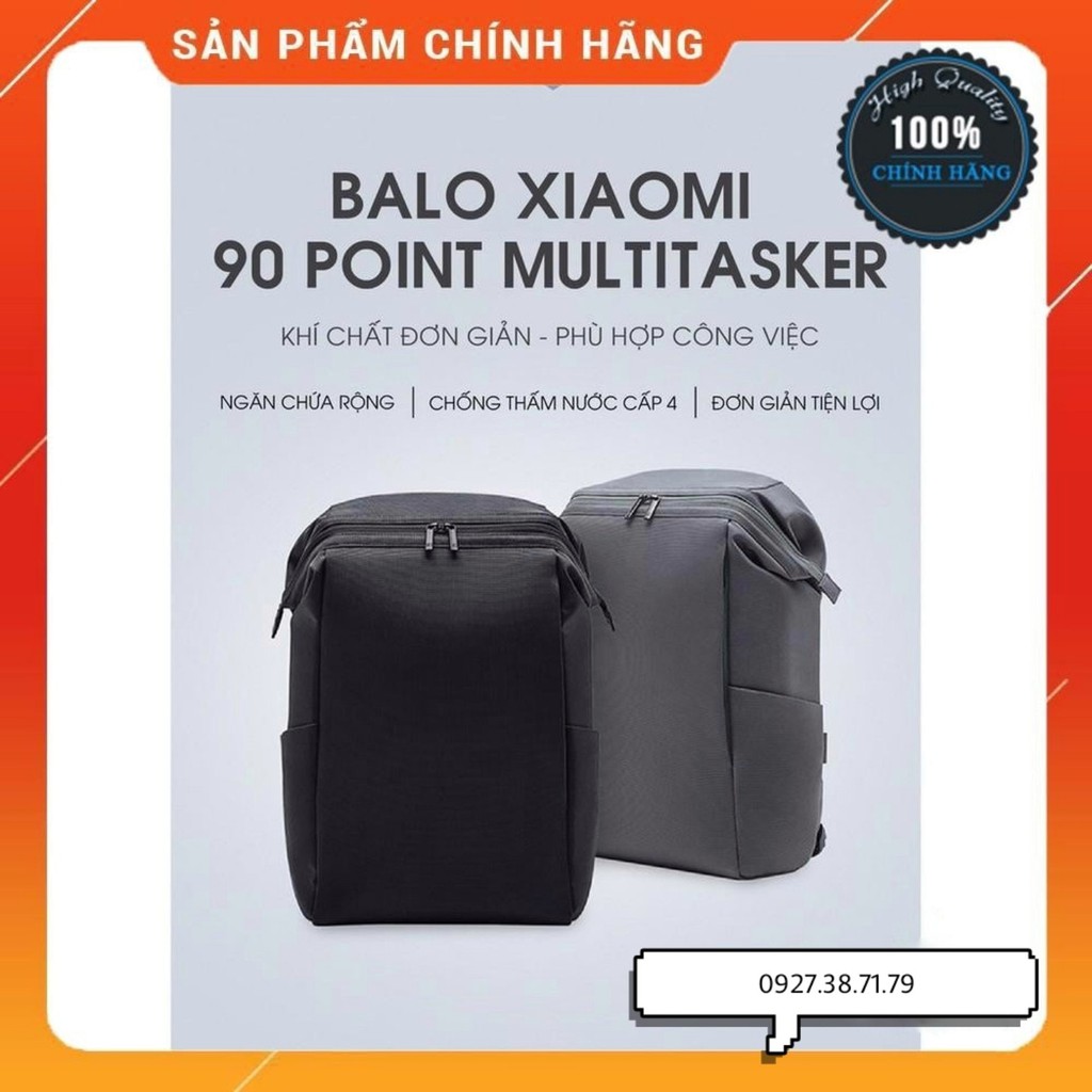 (CÓ SẴN) Balo Xiaomi 90 Point Backpack Multitasker - Đựng vừa laptop 15.6 inch - Chống nước - Chính hãng Xiaomi