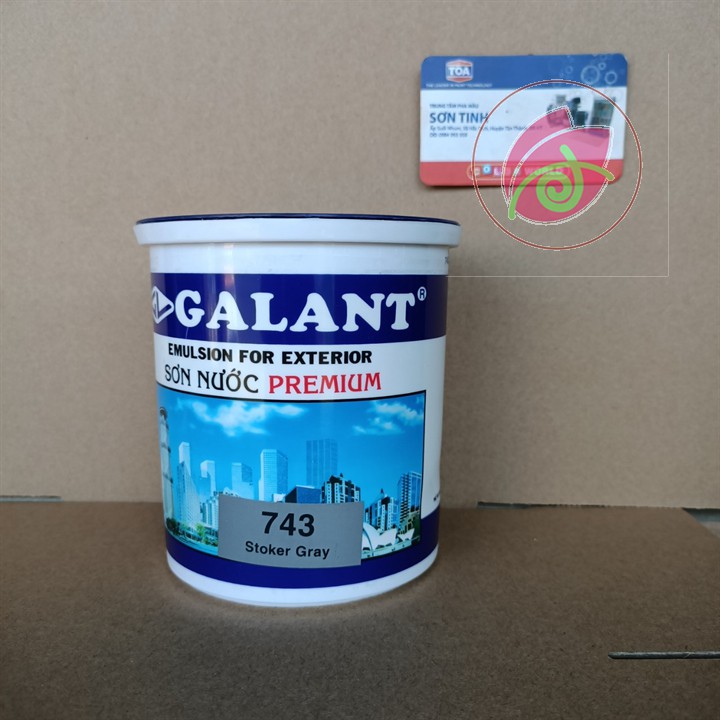 Sơn nước ngoại thất Galant màu Xám 743 1kg