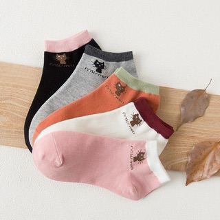 Combo 5 đôi tất mèo cổ ngắn cute