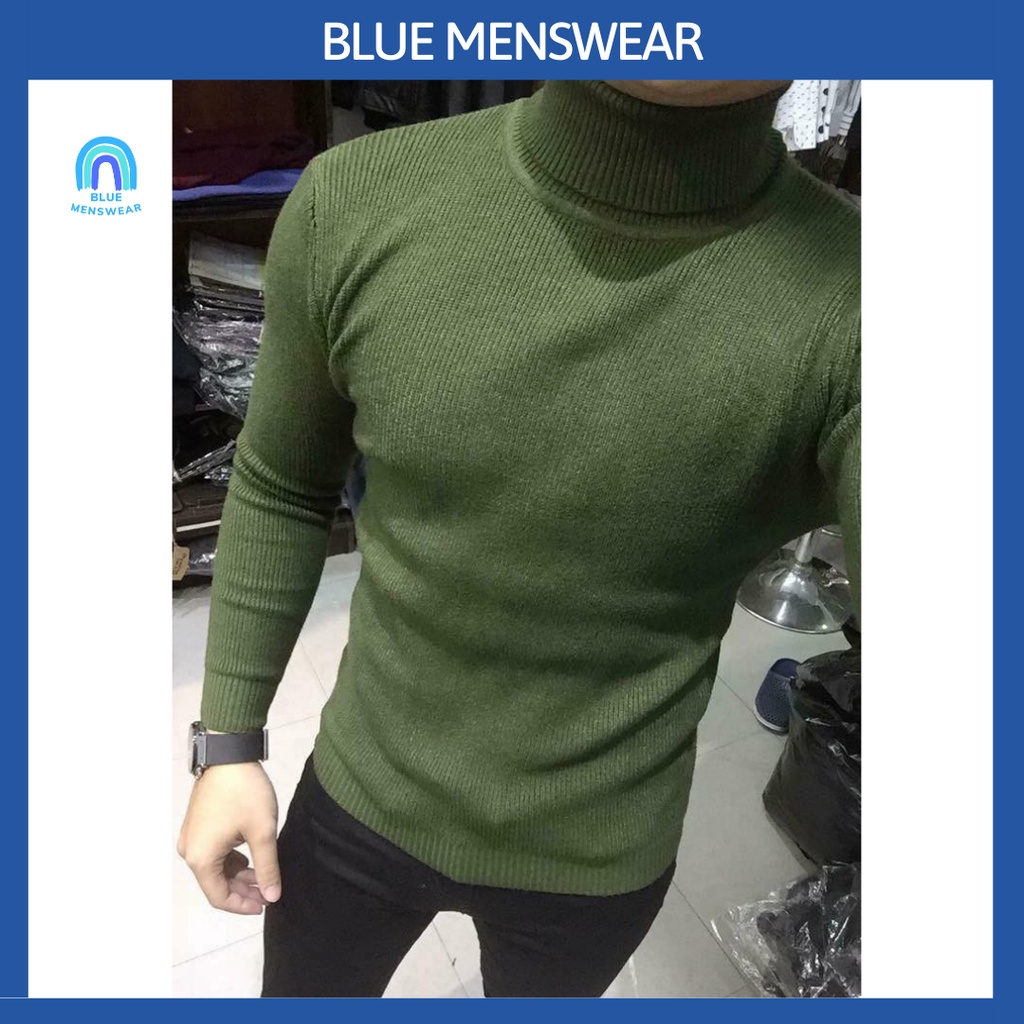 Áo Len Nam cổ lọ dài tay đẹp thời trang nam cao cấp AL59 - BLUE MENSWEAR | BigBuy360 - bigbuy360.vn