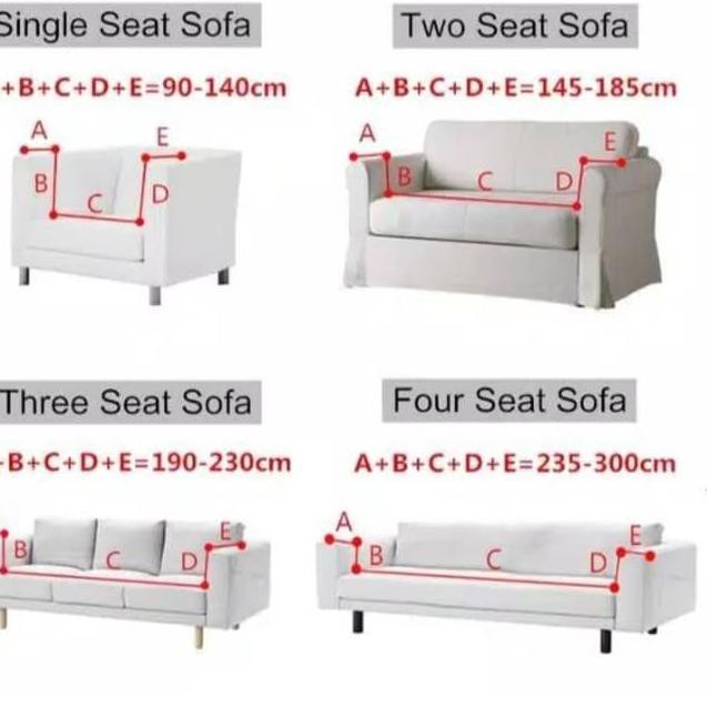 SIKU Vỏ Bọc Ghế Sofa 1 / 2 / 3 / 4 Chỗ Ngồi Hình Chữ L Co Giãn Tiện Dụng