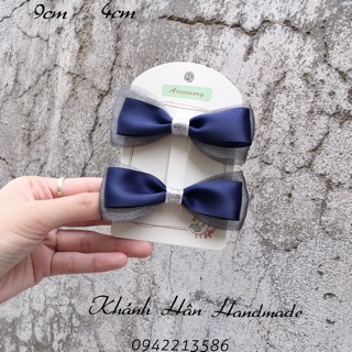 Kẹp tóc nơ size 9cm * 4cm cho bé gái ( ảnh thật )