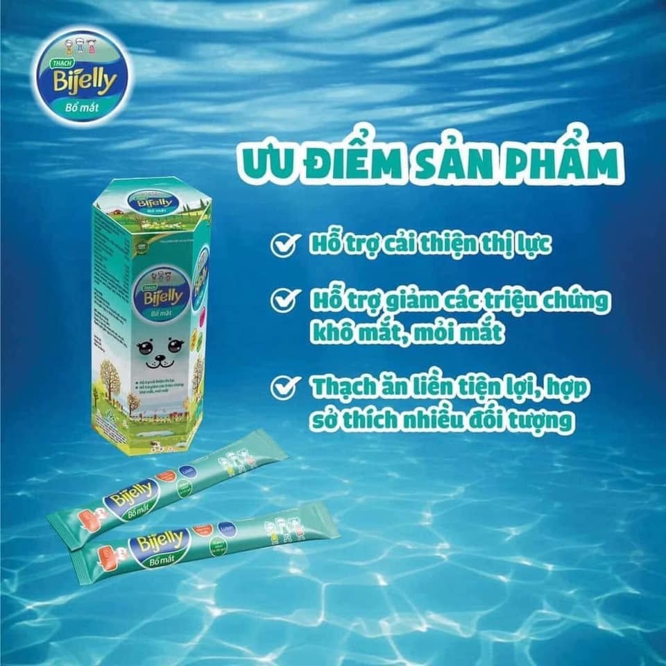 Bổ mắt Bijelly- Giúp đôi mắt sáng khỏe- Hàng chính hãng BIMIPharma gói 15g dạng Thạch