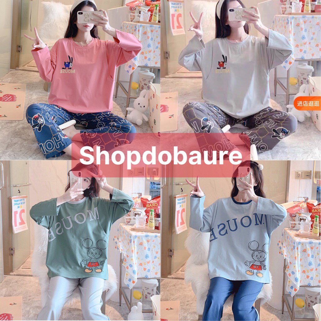 Bộ bầu và sau sinh 2 chức năng chất cotton mềm THU ĐÔNG 𝐁𝐃𝟒𝟏