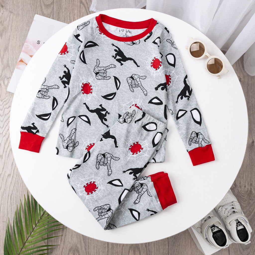 Bộ dài tay bé trai - PIKA KIDS - Chất liệu bozip xuất dư cho bé trai từ 12-25 kg