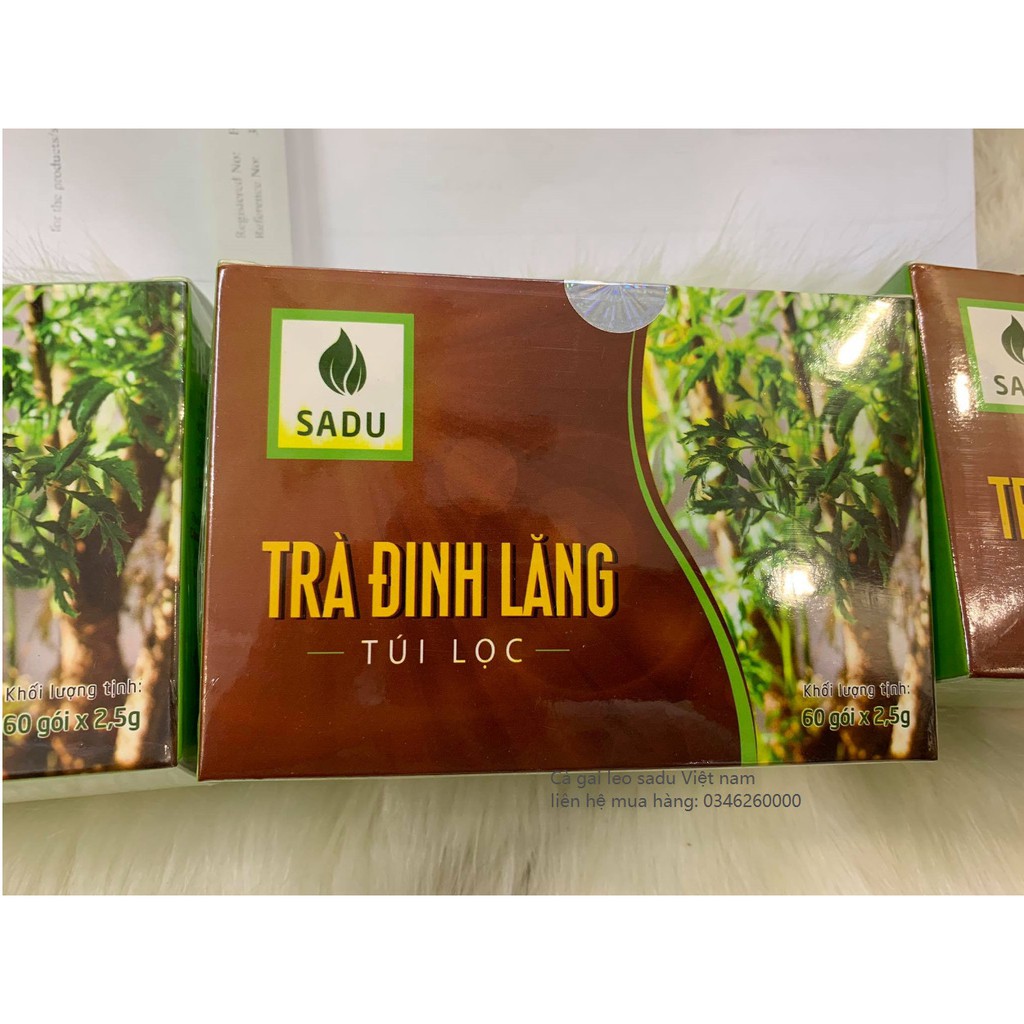 Trà túi lọc đinh lăng 50gr - Tăng cường tuần hoàn não - Hộp 20 gói x 2,5gr/gói