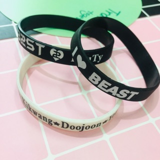 2 Vòng tay kpop BEAST 30k->12k, vòng tay cao su BEAST
