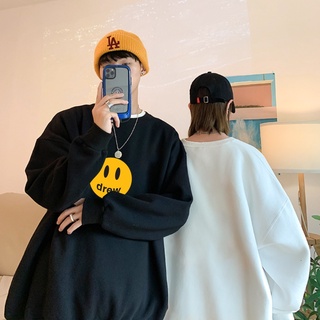 Áo sweater drew oversize , áo thun drew mặt cười cao cấp - genz pucca