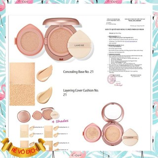 Phấn nước 2 trong 1 Layering Cover Cushion & Concealing Base