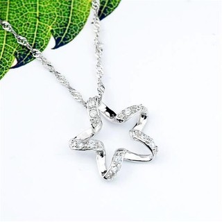 Mặt dây chuyền bạc 925 sao xoắn đính đá