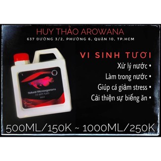 Vi Sinh Tươi Bể Cá Natural Microorganisms Chai 500ml