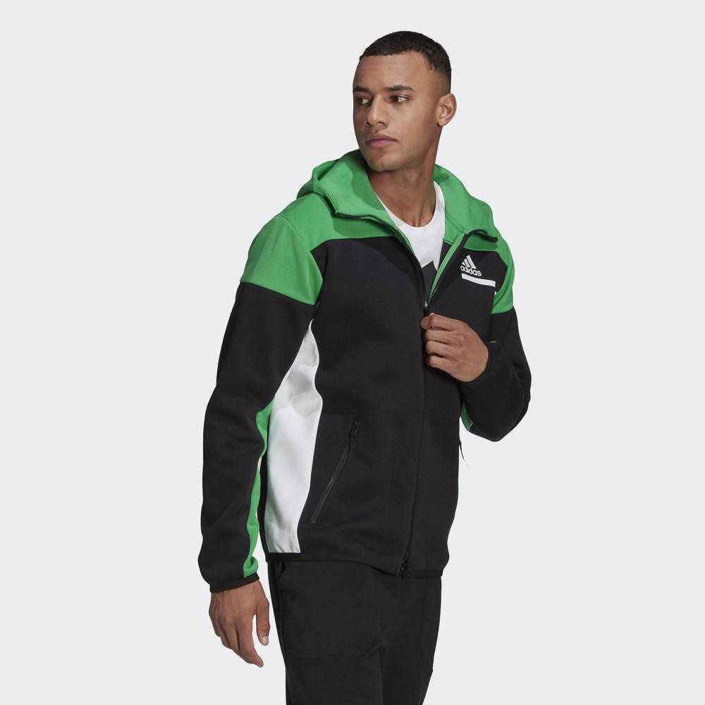 Áo hoodie adidas Z.N.E. Full-Zip Nam Màu đen GN6832 | BigBuy360 - bigbuy360.vn