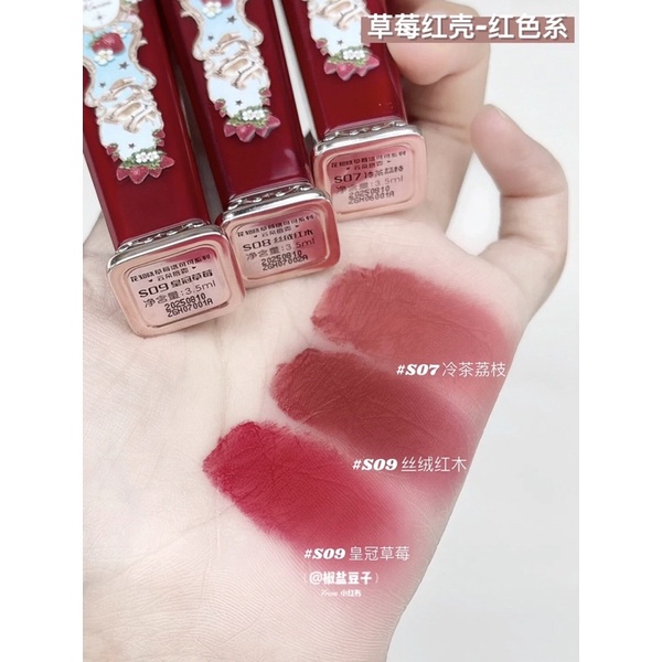 Son kem FLOWER KNOWS dòng Strawberry Rococo 3.5ml không phai màu