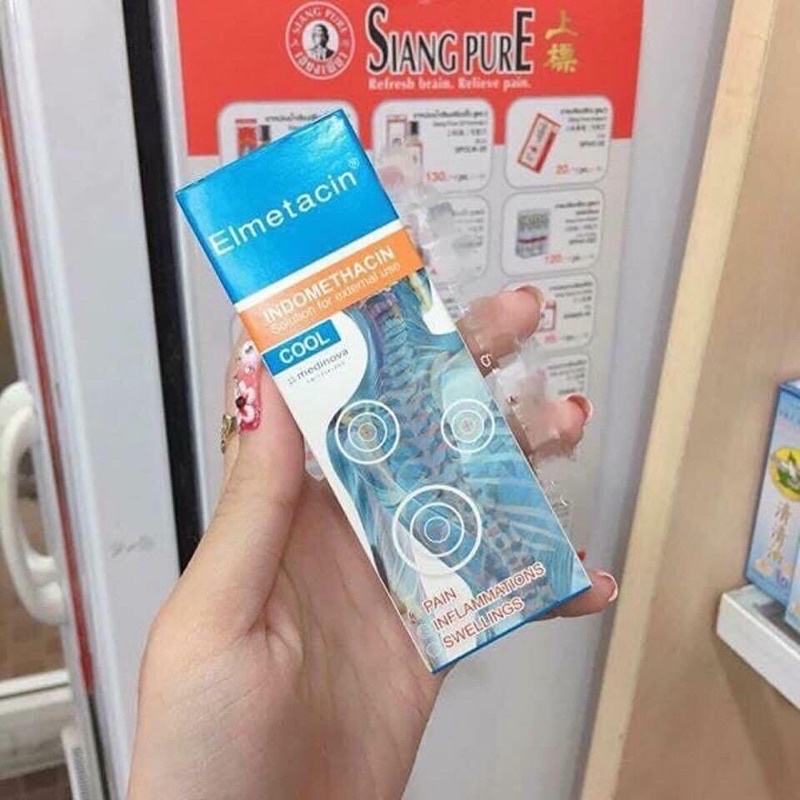 Xịt đau nhưc elmetacin thái lan chai 50ml