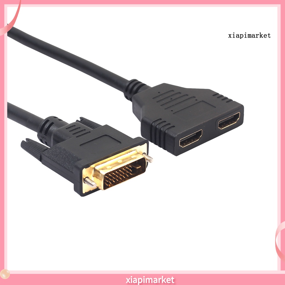 Dây chuyển đổi từ 2 cổng HDMI sang đầu cắm DVI 24+1 tiện dụng