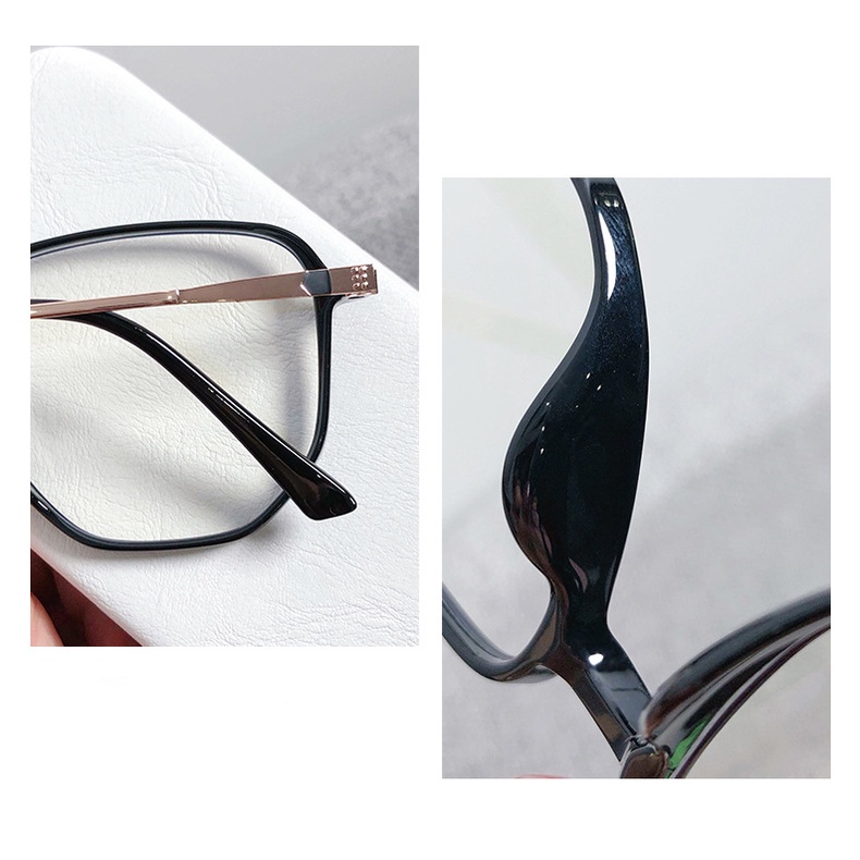 Gọng Kính Chống Ánh Sáng Xanh Hình Đa Giác Phong Cách Hàn Quốc