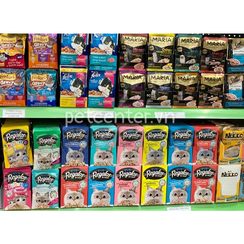 🇹🇭 Pate Thức Ăn Ướt Cho Mèo Regalos Wet Cat Food Nhiều Hương Vị PET8 70g