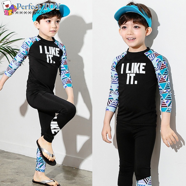 Bộ Đồ Bơi Tay Dài Chống Nắng Nhanh Khô Cho Bé