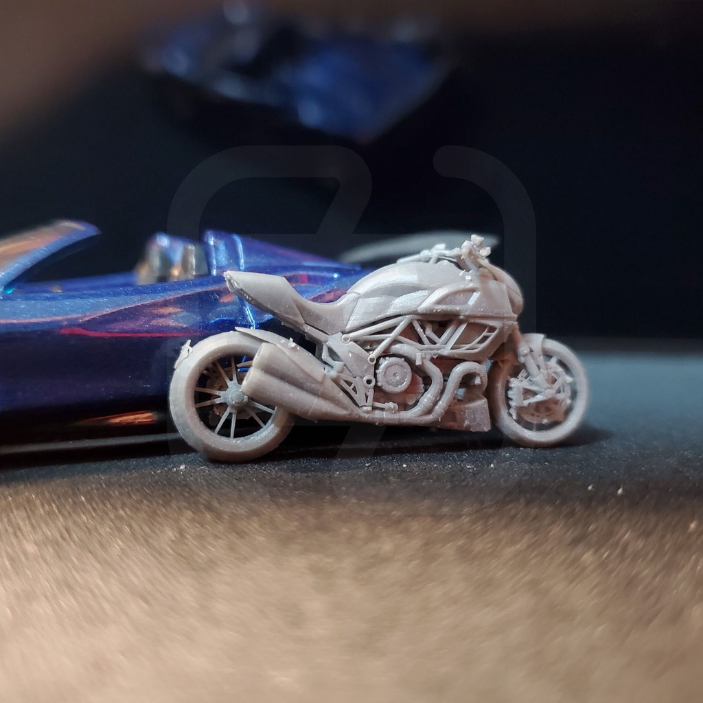 Xe môtô dành cho mô hình 1:64