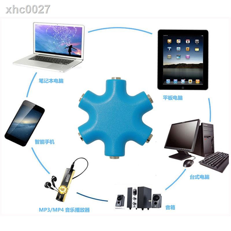 ✓Cáp chuyển đổi âm thanh 3.5Mm MP3 1 sang 5 cho điện thoại | BigBuy360 - bigbuy360.vn