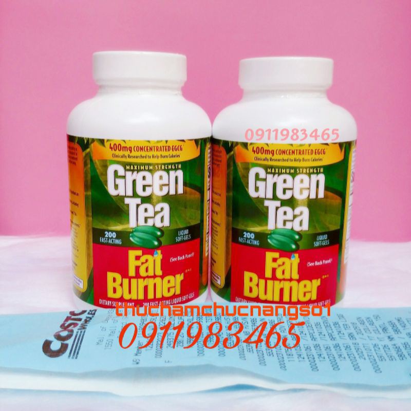 Green Tea Fat Buner Viên Uống Giảm Cân Trà Xanh Cam Kết Chính Hãng