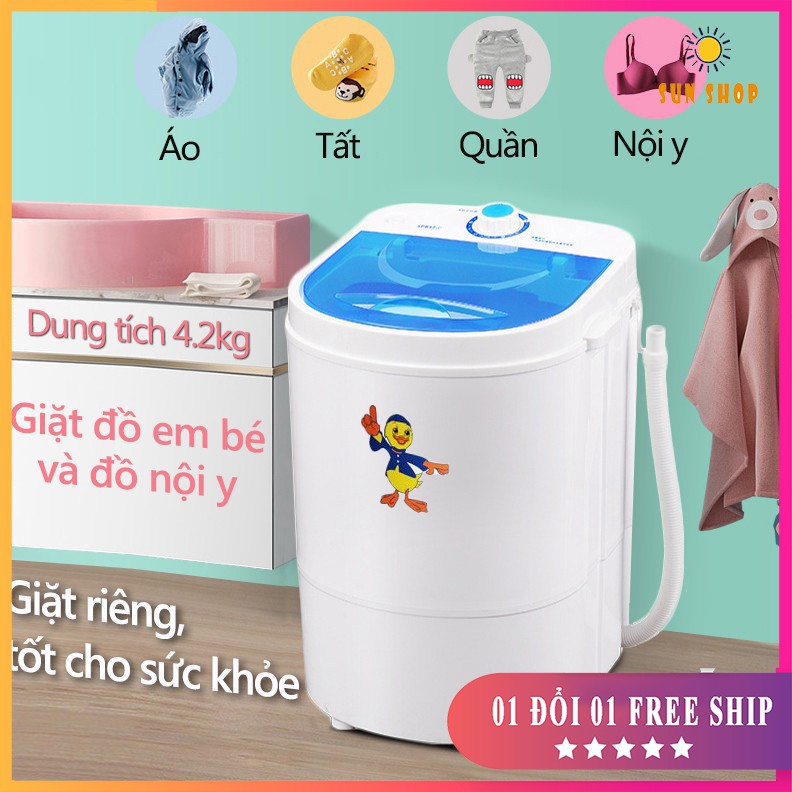 Máy giặt mini cao cấp, nhỏ gọn, vắt khô, quần áo trẻ em (BẢO HÀNH 12 THÁNG)