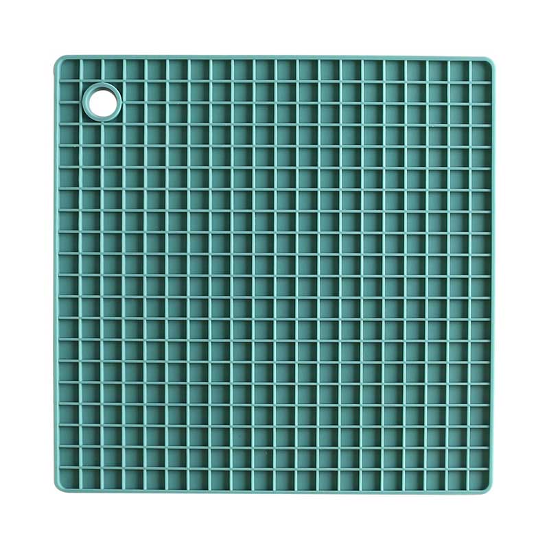 Thảm lót nồi bằng silicon dày hình vuông cách nhiệt có thể làm sạch tiện lợi