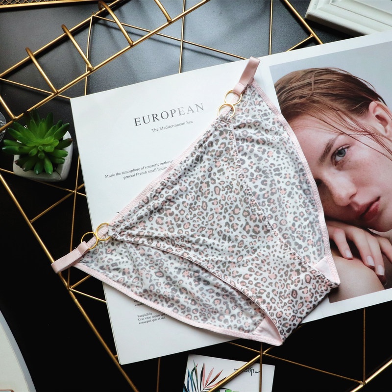 Quần lót cotton co dãn mềm mại hoạt tiết da beo siêu sexy DORIS - 8136