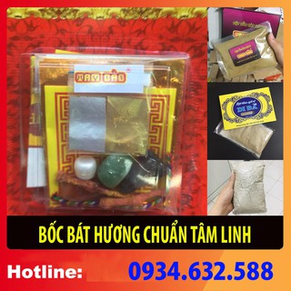 sx - BỐC BÁT HƯƠNG - Chọn đồ: cốt thất bảo, hương thắp, tro nếp, gạo vàng thần tài, bột ngũ vị trộn tro combo