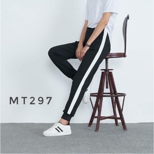 Quần Thể Thao Nữ 3 Sọc Chất Mềm Mịn Unisex