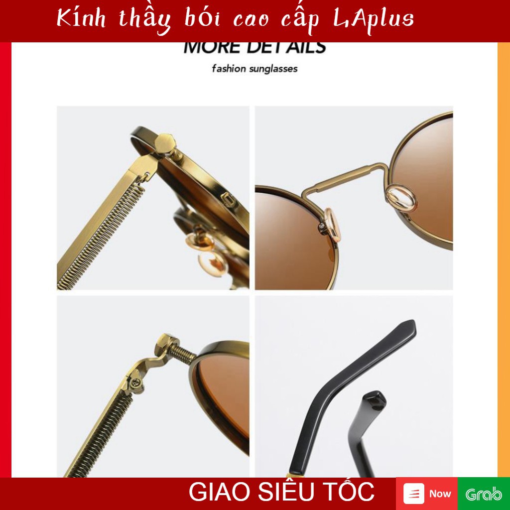 ✣☊┋Kính thầy bói tròn - Kính râm tròn cao cấp - Kính vintage viền mỏng - Kính tròn shoppe