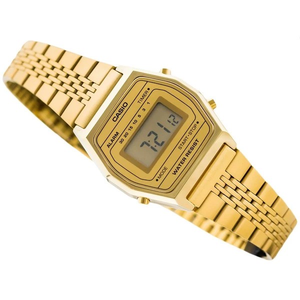 Đồng hồ nữ điện tử Casio Anh Khuê LA690WGA-9DF dây thép - Chính Hãng