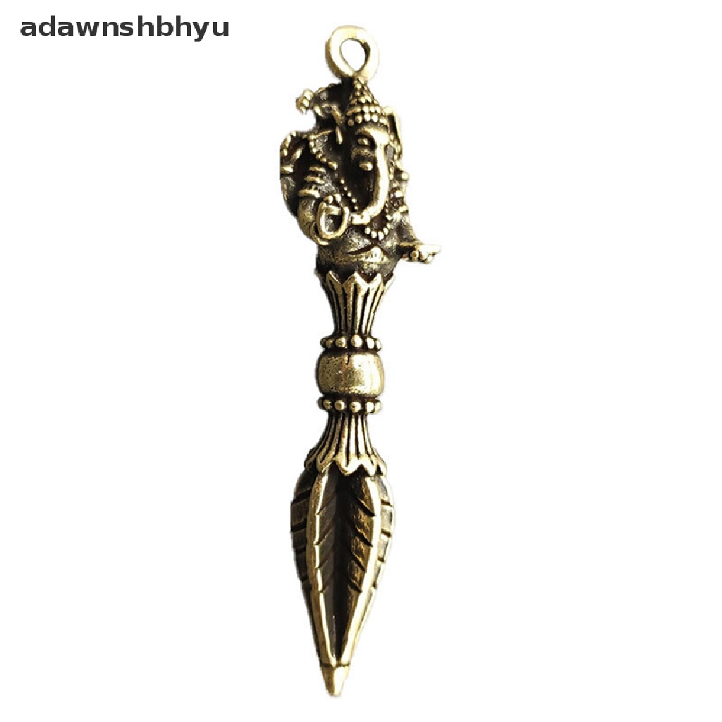 Adawnshbhyu Mặt Vòng cổ Bằng Đồng Nguyên Chất Hình Chú Voi Thần Tài Lộc Vajry VN