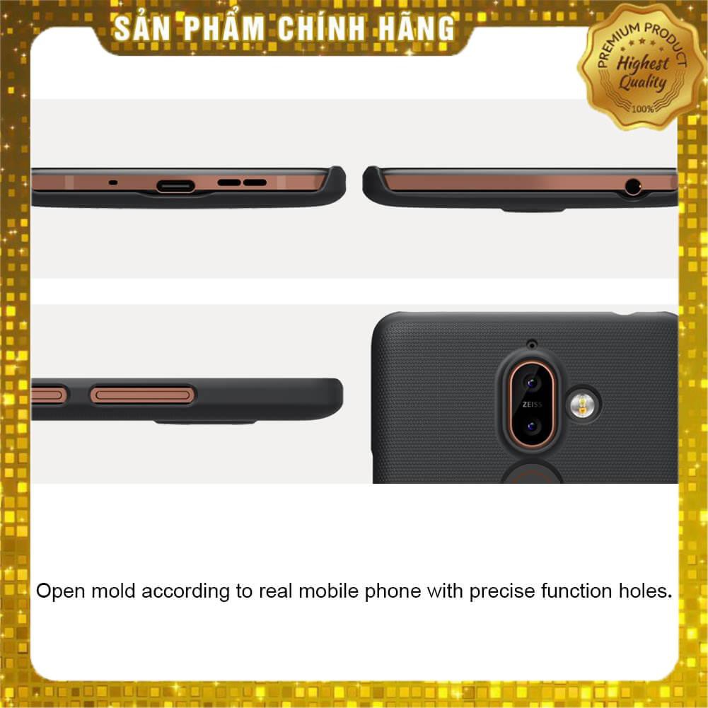 Ốp Lưng Sần chống sốc cho Nokia 7 Plus hiệu Nillkin (kèm giá đỡ hoặc miếng dán từ tính) - Hàng Chính hãng