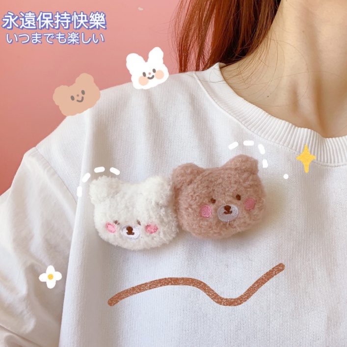 Ghim Cài Áo Hình Chú Gấu Hoạt Hình Đáng Yêu