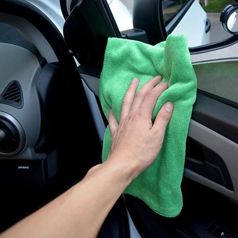 MICROFIBER Set 10 Khăn Vi Sợi Siêu Thấm Hút Vệ Sinh Đa Năng