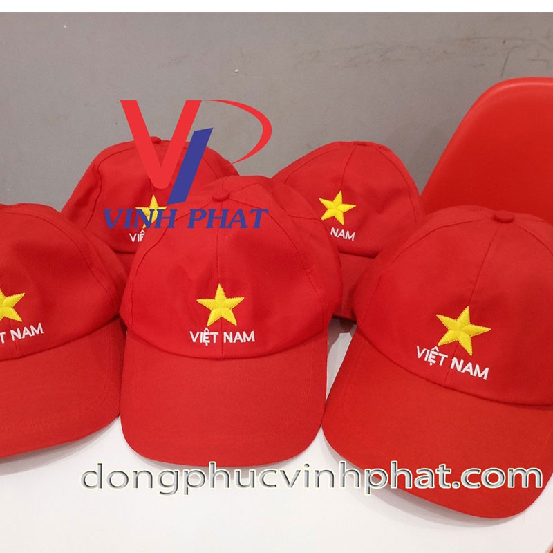 Mũ Nón Cờ Đỏ Sao Vàng - Nón Kết Du Lịch, Đồng Phục Dã Ngoại