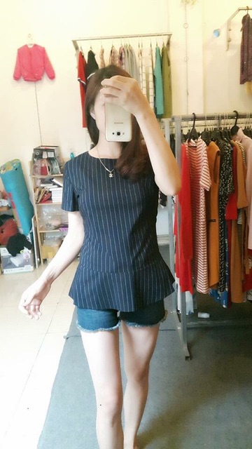ÁO CÔNG SỞ ĐUÔI CÁ HÀNG XUẤT KHẨU XỊN A028