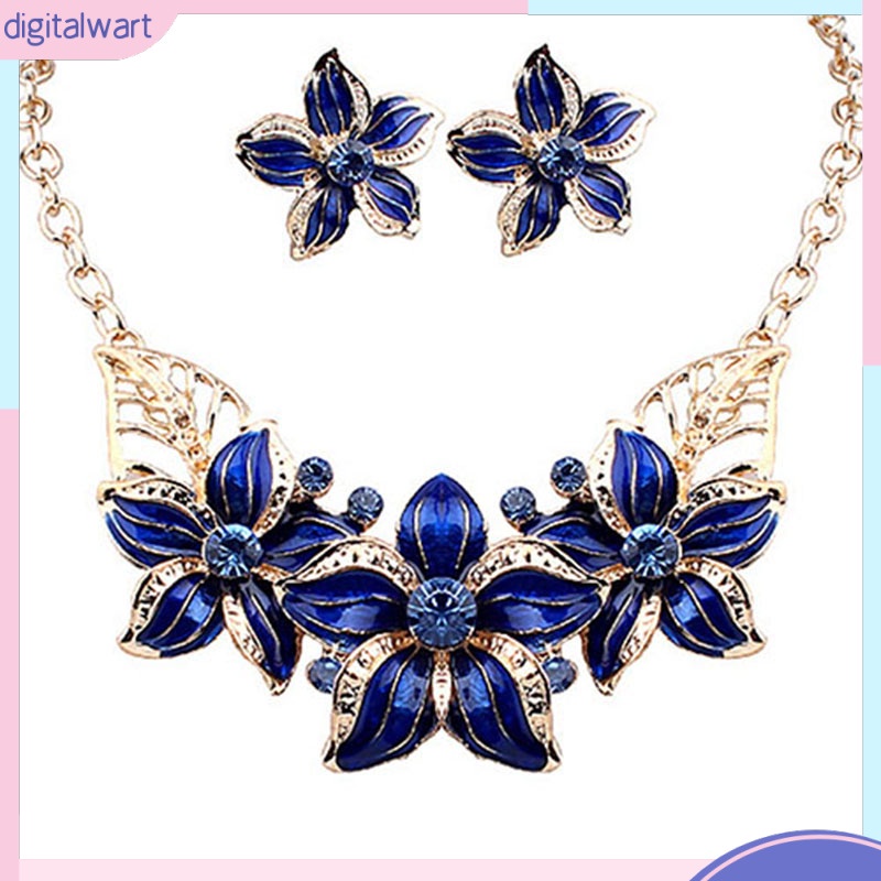 Dây chuyền mặt hoa đính đá thời trang cho nữ