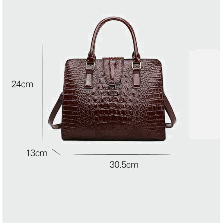 Túi xách công sở da cá sấu thời trang Âu Mỹ 2021 (combo 3 món) TX18 túi xách đeo vai - Túi xách Chip Xinh | BigBuy360 - bigbuy360.vn