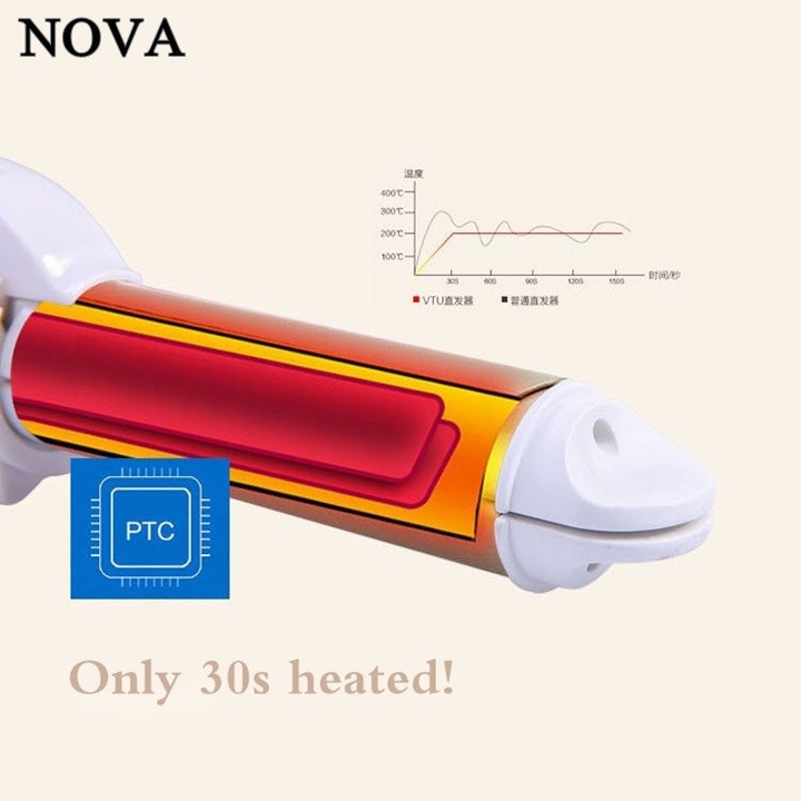 Máy Uỗn Duỗi Tạo Kiểu Tóc Nova Đa Năng 3in1 Model 809C