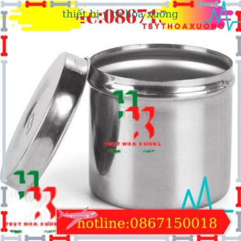 Hũ Đựng Bông Cồn Y Tế- Inox 304
