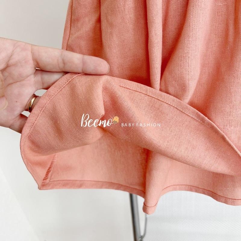 VÁY LINEN THÊU HOA NGỰC SIÊU XINH CHO BÉ