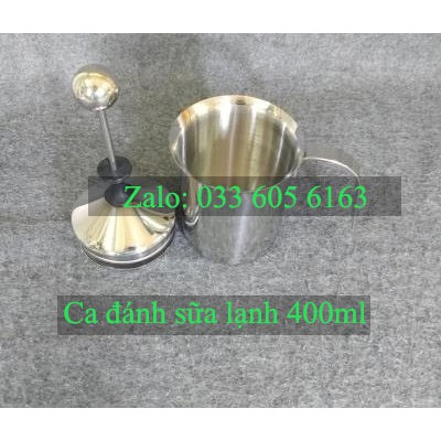Ca Đánh Sữa Lạnh 400ml hoặc 800ml bằng Inox pha chế Latte - Ca Đánh Sữa Lạnh 800ml bằng Inox pha chế Latte