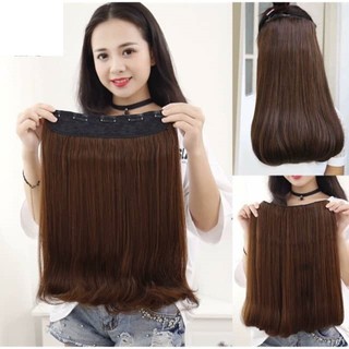 Tóc giả kẹp cúp đuôi nửa đầu cao cấp