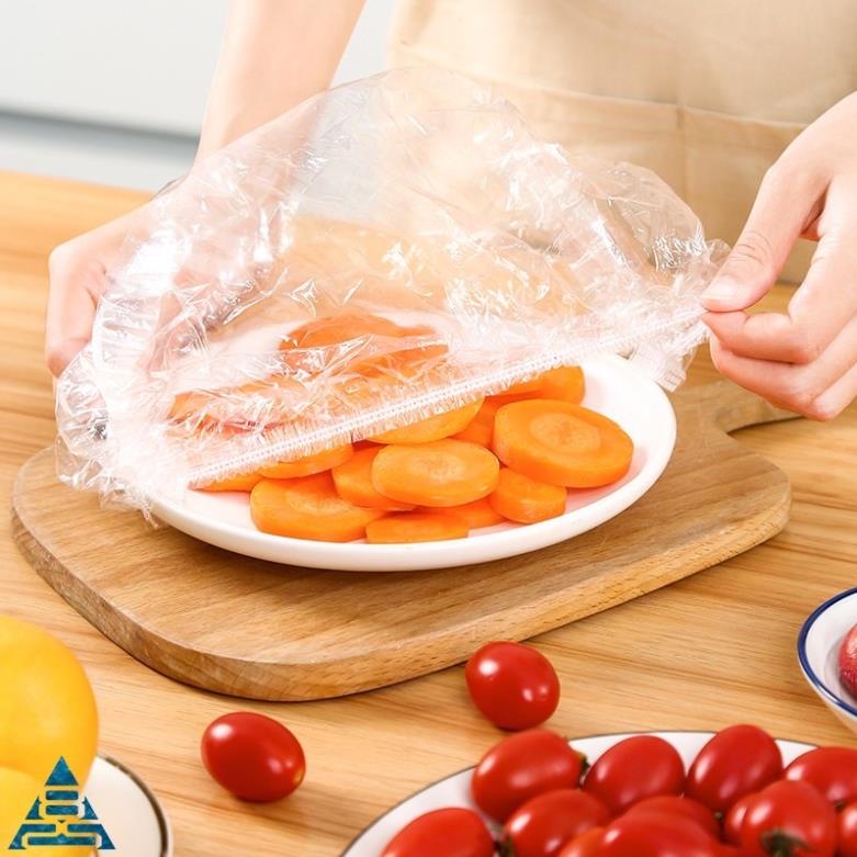 Màng Bọc Thực Phẩm Có Chun Co Giãn Tái Sử Dụng túi 100 cái