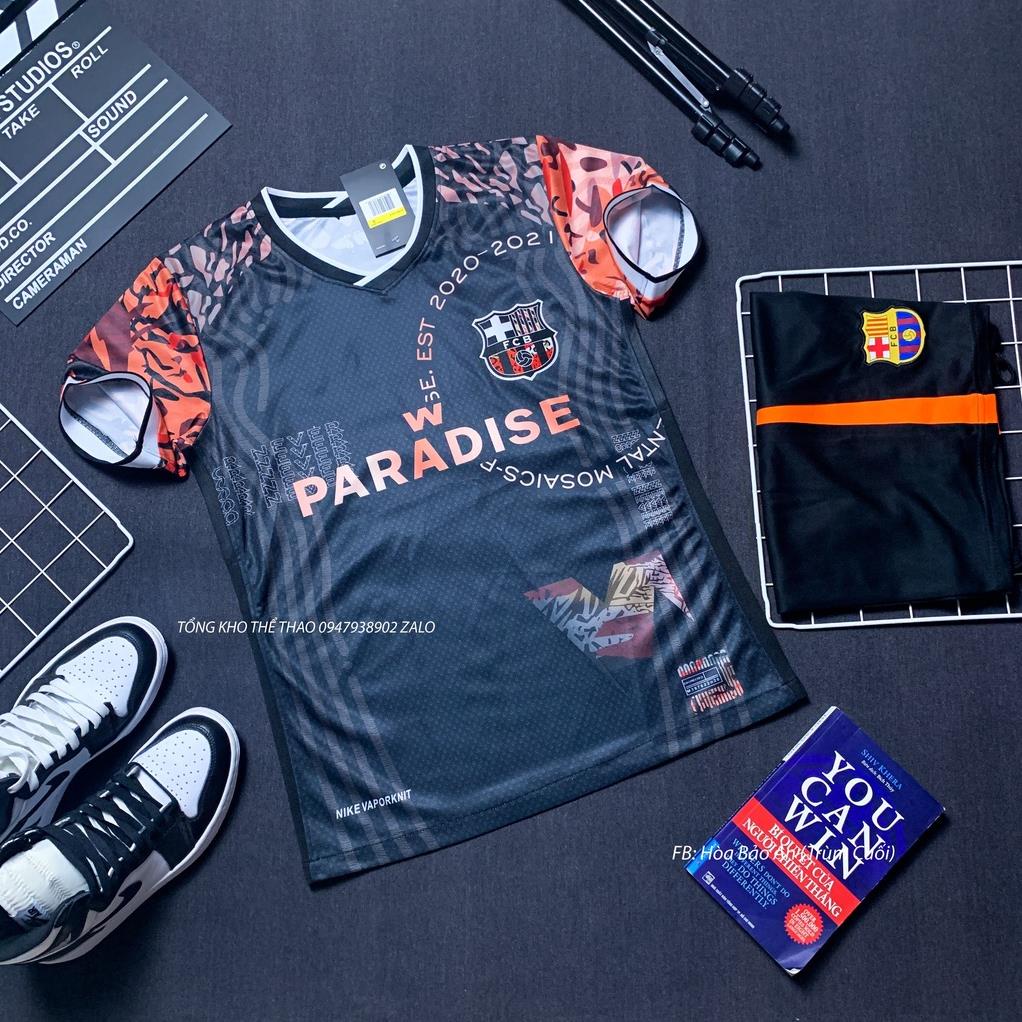 Áo bóng đá đội tuyển Barca sân Khách 2022-2023 Hoạt Tiết 3D - Áo Barcelona 2023 Vải Gai Thái Chuẩn Á